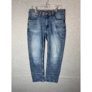 Levis 514 Jeans Mens 33x30 Slim Straight Vintage‎ Distressed Casual Blue